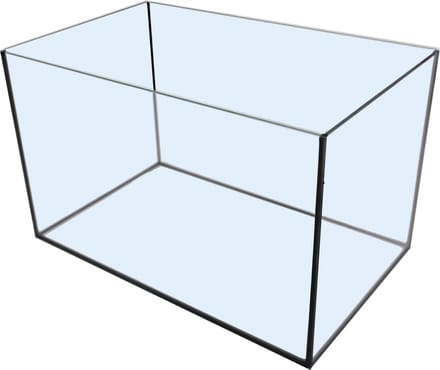 Boon Aquarium met Zwarte Kit - 45 x 28 x 28 cm - 35  - Transparant