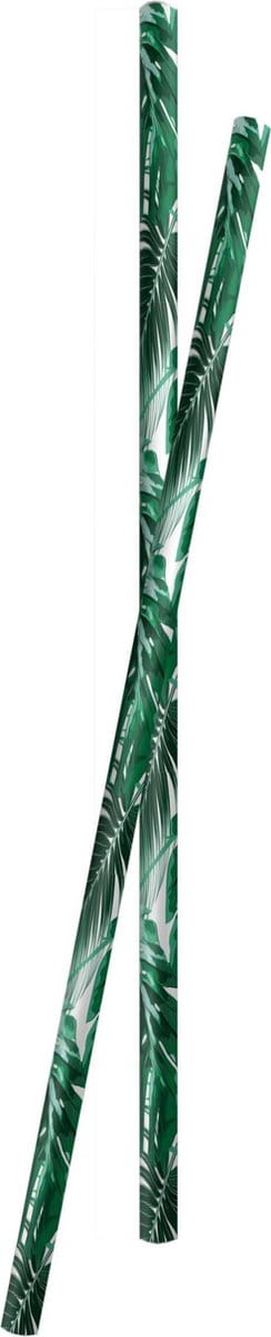 Party Stars Drinkrietjes Tropische Print 12 Stuks