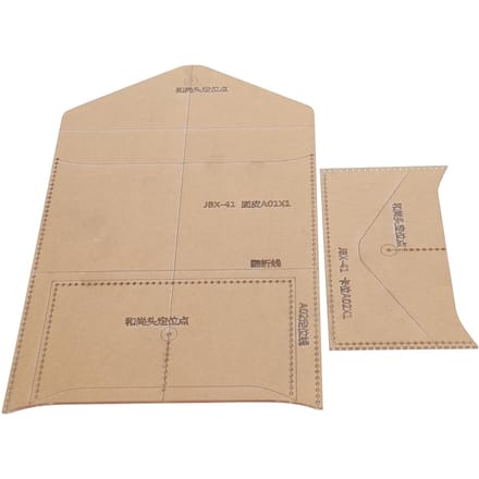 Acryl DIY Sjabloon Envelop Tas Patroon Transparant Stencil Ambacht Handgemaakte Benodigdheden beige