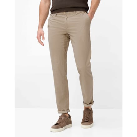 Brax Heren Chino  Style FABIO CARAMEL, lichtbruin, maat 42/32