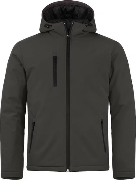 Clique Padded Hoody Softshell 020952 - Donkergrijs - XS