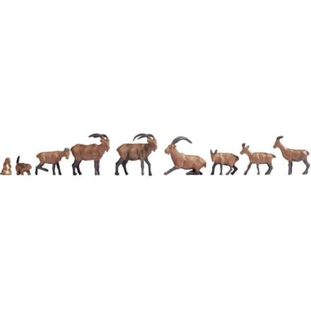 NOCH 15742 H0 Alpendieren figuren Geverfd