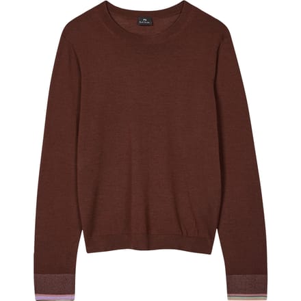 Paul Smith Knitted Sweater Crew Neck Dark Brown Taglia: S | Maglioni a maglia Outlet | Donna | Marrone