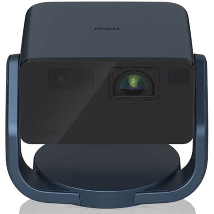 Epson EF-22N projector 3LCD 1080p (1920x1080) met normale projectieafstand voor heldere beelden in huis of kantoor, zwart en blauw.