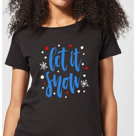 Let it Snow Women's T-Shirt - Black - 3XL