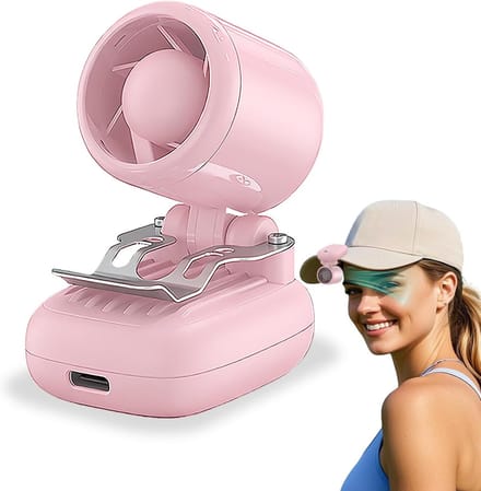Mini Ventilator - Draagbare Clip Ventilator - Oplaadbare USB-C Ventilator - 3 Snelheden - Lichtgewicht - Voor Wandelen Reizen en Camping-Rose