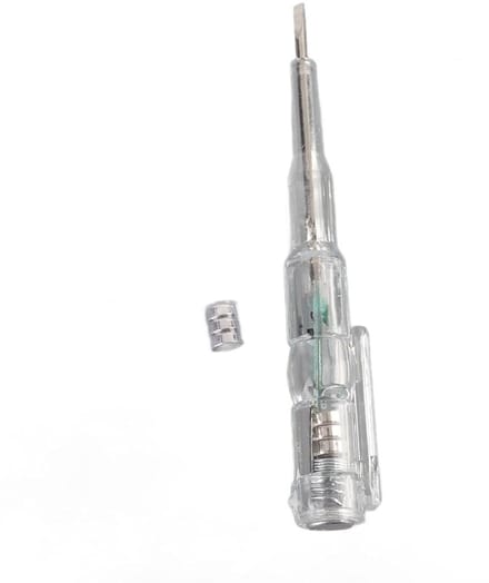 Spanningstester Pen - Elektrische Tester - Elektra Controleren - Valbestendige Behuizing - 19 cm - Geel