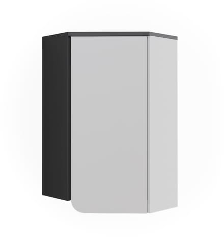 Vicco Karen Hoekwandkast – 60 x 75 cm met deur Antraciet/wit