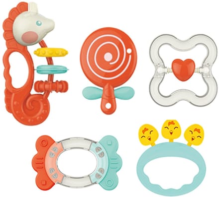 HUANGER Baby rammelaars, 5 stuks