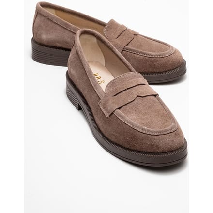 Bree Platform Penny Leren Loafer