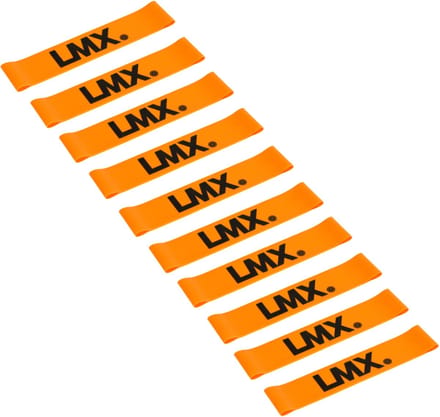 Lifemaxx LMX Mini Weerstandsband - Medium - Oranje - 10 stuks