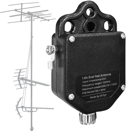 Radioantenne Eindvoeding - Draagbare Antenne - Buiten Luisteren - 4 tot 8 Banden - 110mm Breed