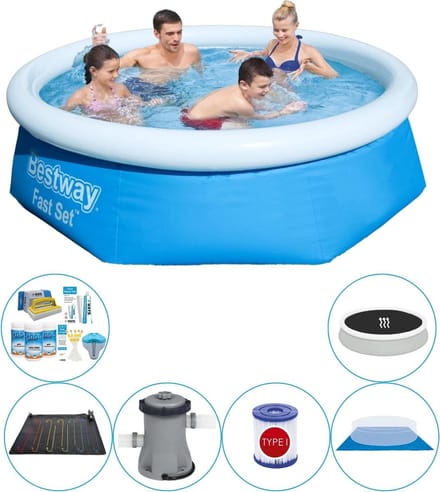 Fast Set Rond 244x66 cm - Zwembad Combinatie Deal