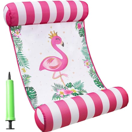 Hamac à eau pour adultes, hamac flottant polyvalent, chaise longue à eau pink