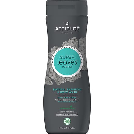 Attitude Super Leaves Shampoo & Douchegel voor Mannen - 2 in 1 Scal...