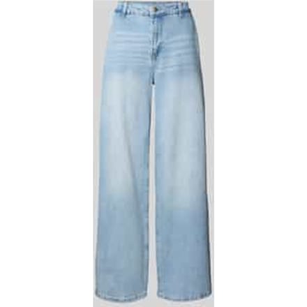 Wide leg jeans met steekzakken, model 'Tusa'