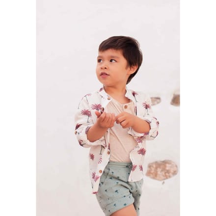 Louise Misha Shirt Amod White Tropical Taglia: 9M | Camicie Outlet | kids | Bianco