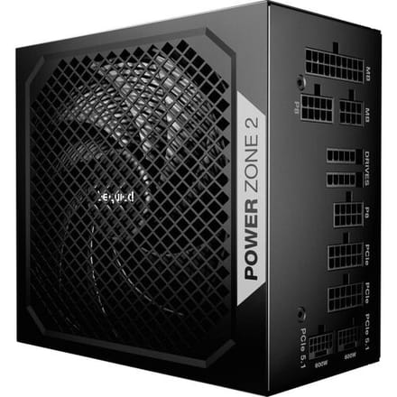 be quiet! POWER ZONE 2 1200 Voeding - 1200 Watt - 140 mm - ATX 3.1 - 80 Plus 80 PLUS Platinum