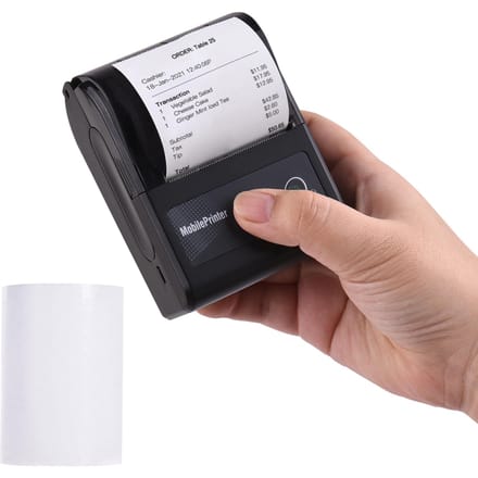 Draagbare 58mm 2 inch draadloze BT thermische factuurontvangstprinter Mini mobiele POS-printerondersteuning black