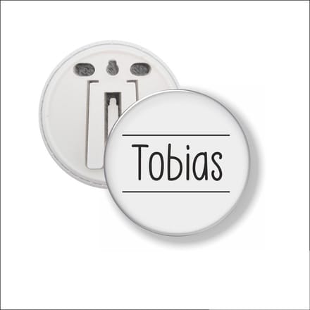 Button Met Clip 58 MM - Tobias