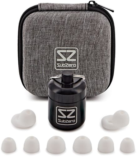 SubZero Pro Concertoordopjes met Etui, Wit