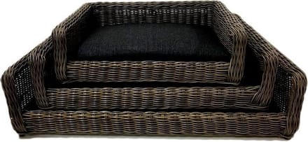 Hondenmand Comfort Kunstriet - Bruin 65x48 cm