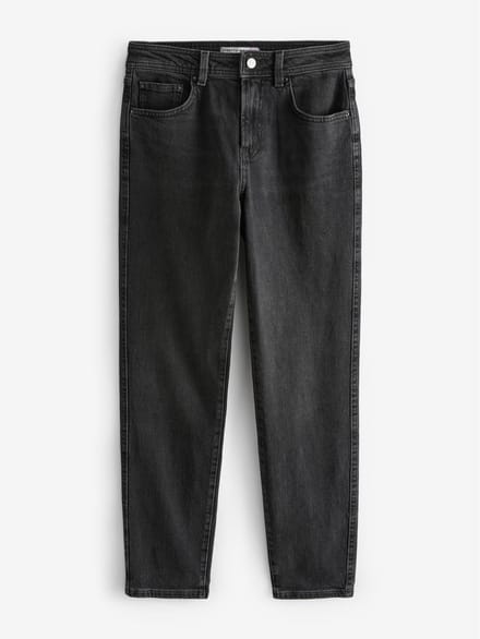 Next - Dames - Petite mom-jeans met comfortstretch - Petite - Zwart