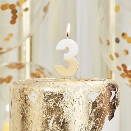 Ombre Goud Cijfer 3