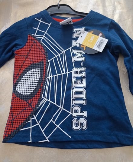 Spiderman shirt - lange mouwen - maat 92 - 2 jaar