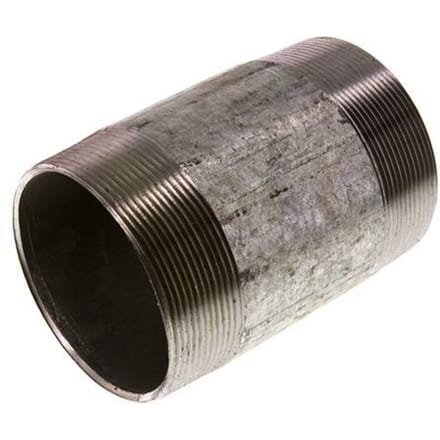 R 3'' Verzinkt Stalen Dubbele Pijpnippel 50 Bar DIN 2982 - 120mm