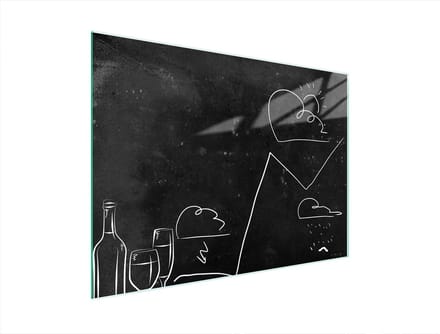 TMK ArtDeko - Snijplank - Glas - 40x30 cm - Zwart
