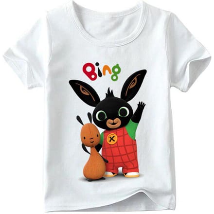 Cartoon Konijn Grappig Zomer Baby T-shirt 130 wit