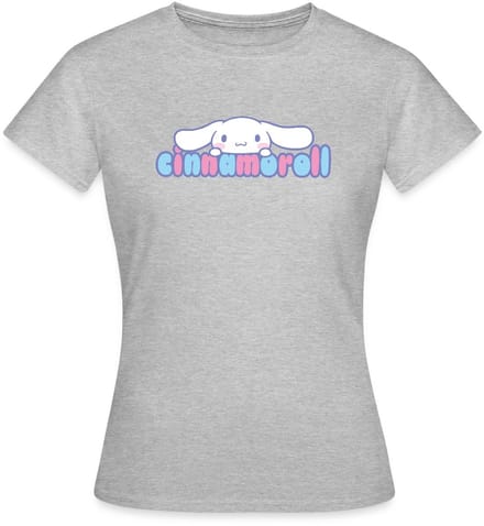 Cinnamoroll Gluurt Over De Letters T-Shirt Dames