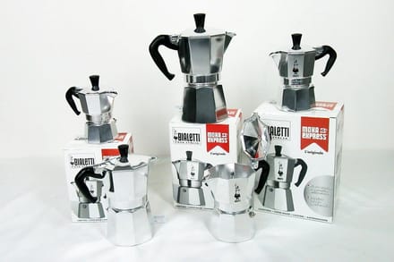 Aluminium Mokkanetel voor 4 Kopjes Espresso