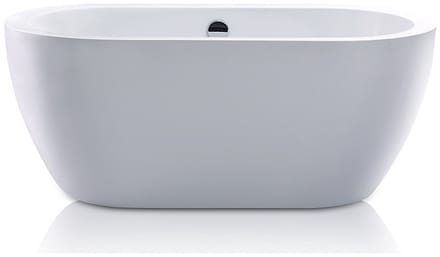 Vente-unique Vrijstaande badkuip - 178 L - 150 x 75 x 58 cm - Wit - ADRINA