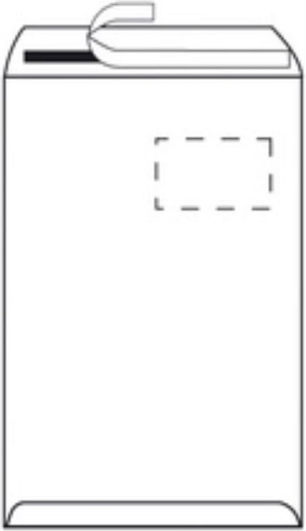 Herlitz envelop - DIN B4 - zonder venster - wit