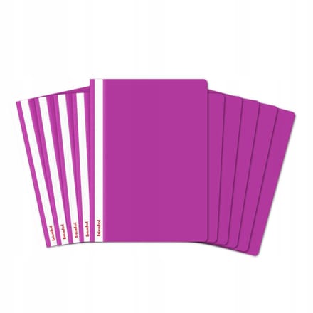 Merkloos PP A4 Harde Schutbladen 10 stuks roze