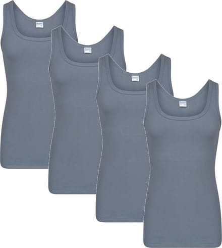 Beeren heren hemd - 4-pack - maat L - steel grey