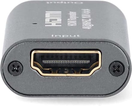 Nedis HDMI-Repeater - 40 m - 4K@60Hz - 18 Gbps - Metaal - Antraciet
