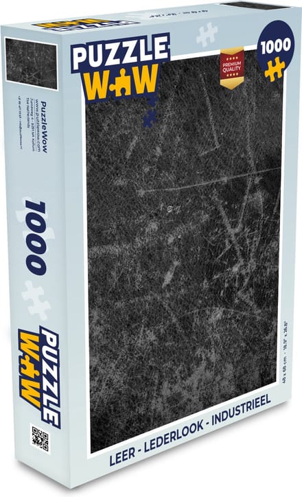 Puzzel Leer - Lederlook - Industrieel - Legpuzzel - Puzzel 1000 stukjes volwassenen