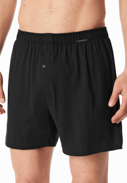 Boxershorts, set van 2, jersey, zwart - Boxershorts in multipacks 14