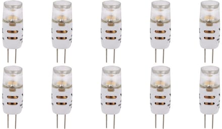 SPL G4 LED Lamp 1W Dimbaar - Warm Wit - 100lm - T10 - 10 Stuks