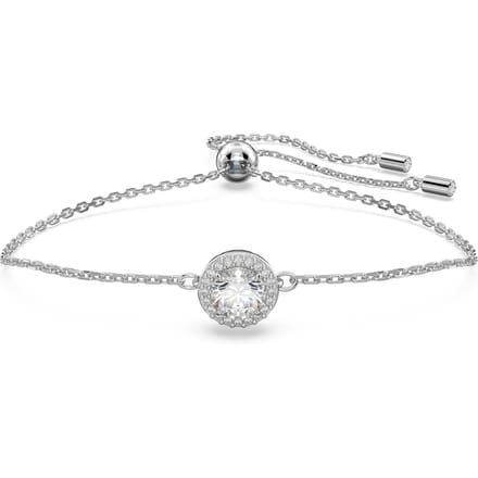 Ensemble de deux bagues ornées Swarovski 5636266 Silver|Box blue