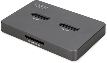 DIGITUS - SSD docking station - M.2 NVMe Card / SATA - USB-C 3.2 (Gen 2)
