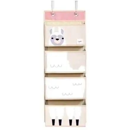 3 Sprouts - Hanging Wall Organizer - White Llama