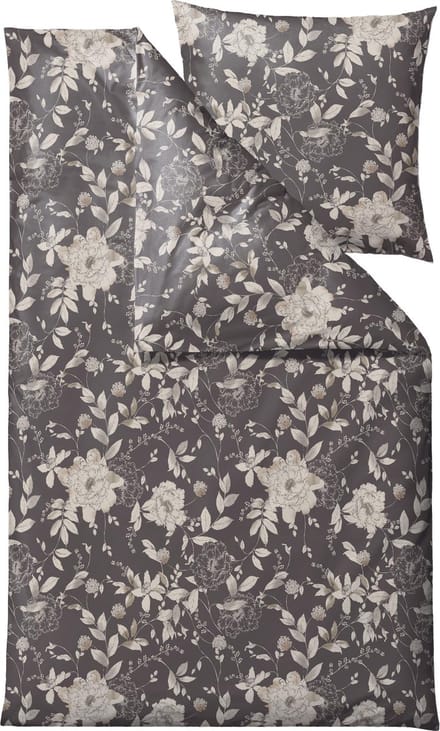 Södahl organic Garden Bloom Beddengoed 135 x 200 cm Grey