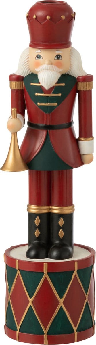 J-Line kaarshouder Notenkraker - polyresin - rood/groen - large