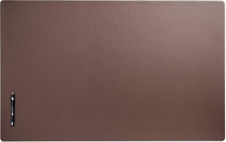Groot Bureauonderlegger Leerlook - 38x24 cm - Chocoladebruin Bureau Bureaumat