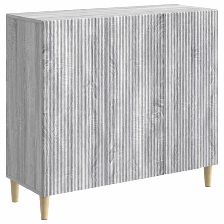 vidaXL - Dressoir - Grijs - sonoma - 89 - x - 34,5 - x - 80 - cm - Bewerkt - hout