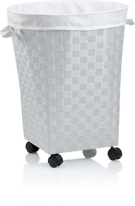 Porto Wasmand met Wieltjes - Wit - Kela